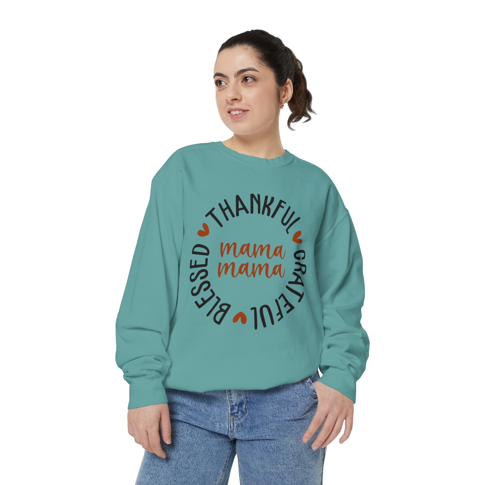 MOM  Sweatshirt Thankful Grateful Blessed "Mama Mama" Sweatshirt