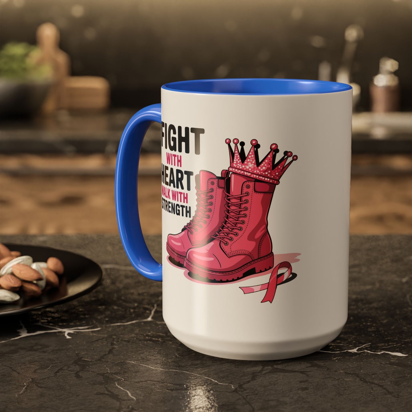You Beat It! Cancer Survivor Mug | Motivational Gift for Her or Him | Warrior Mug