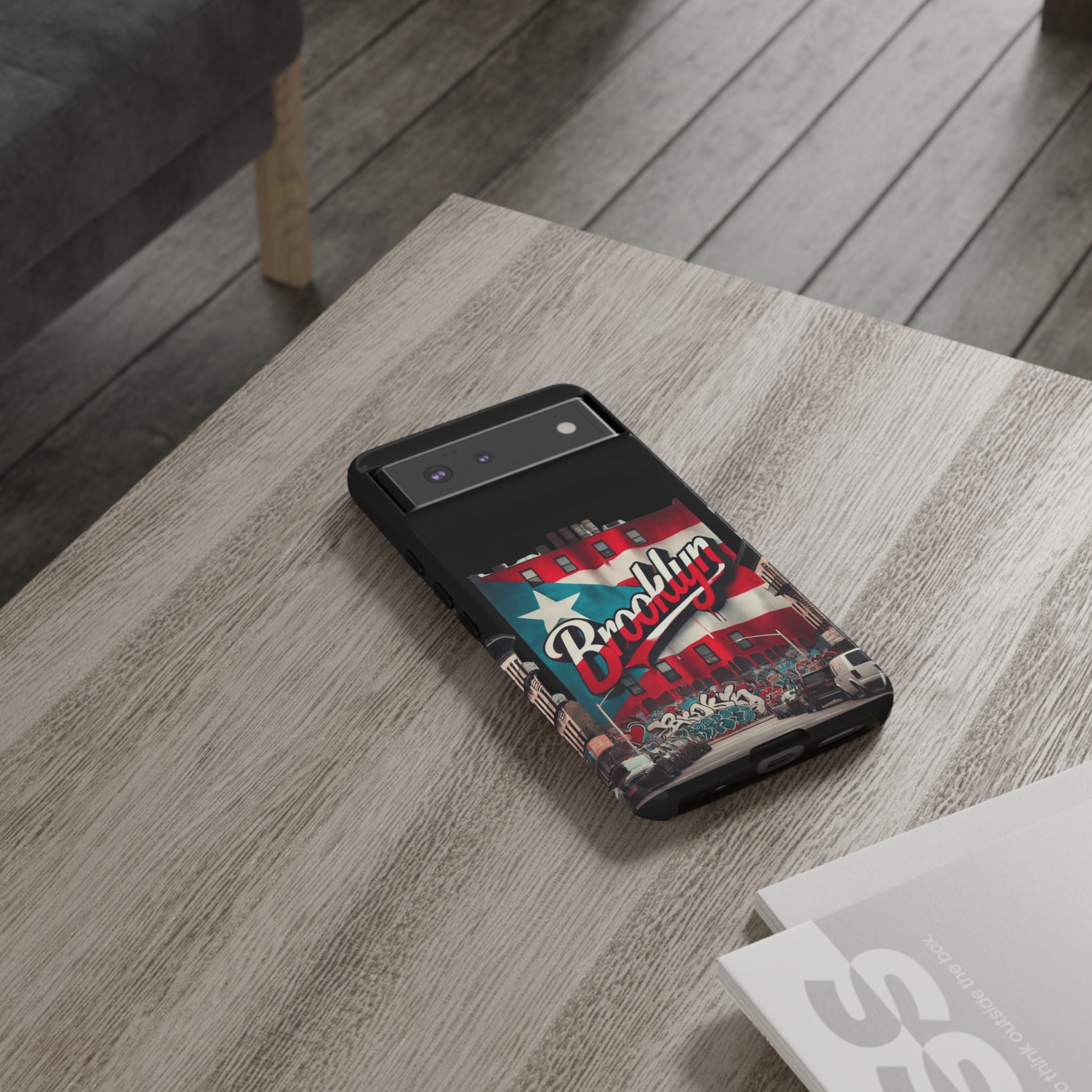 Brooklyn Street Art Phone Case  Urban Graffiti Protective Cover