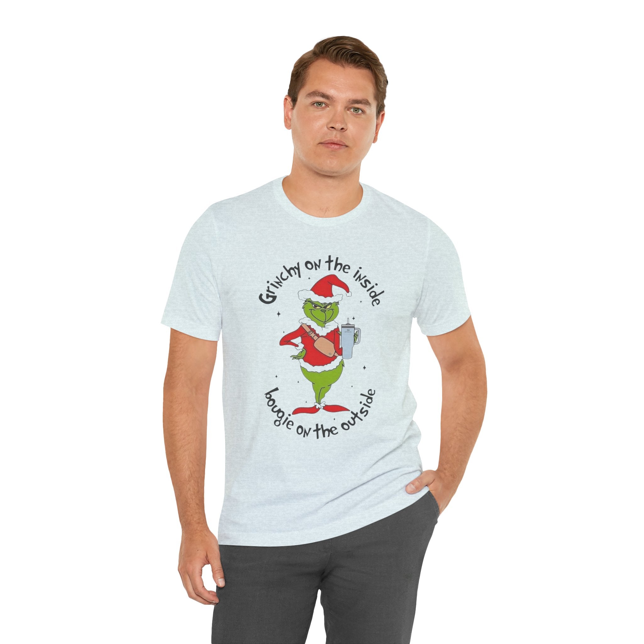 Grinch-Inspired Holiday Tee: 'Grinchy on the Inside, Boogie on the Outside'