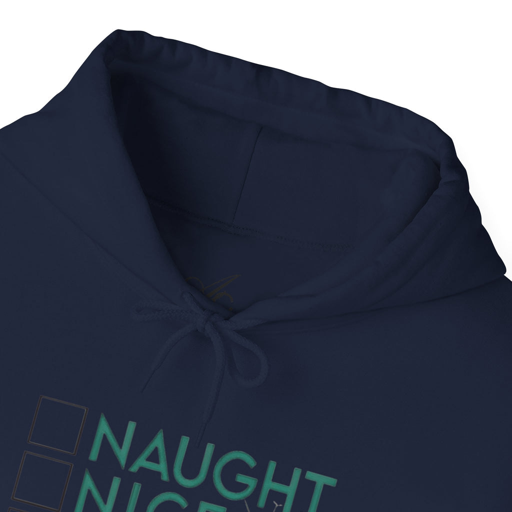 Holiday Hoodie — "Naughty, Nice, I Tried" Funny Christmas Sweatshirt