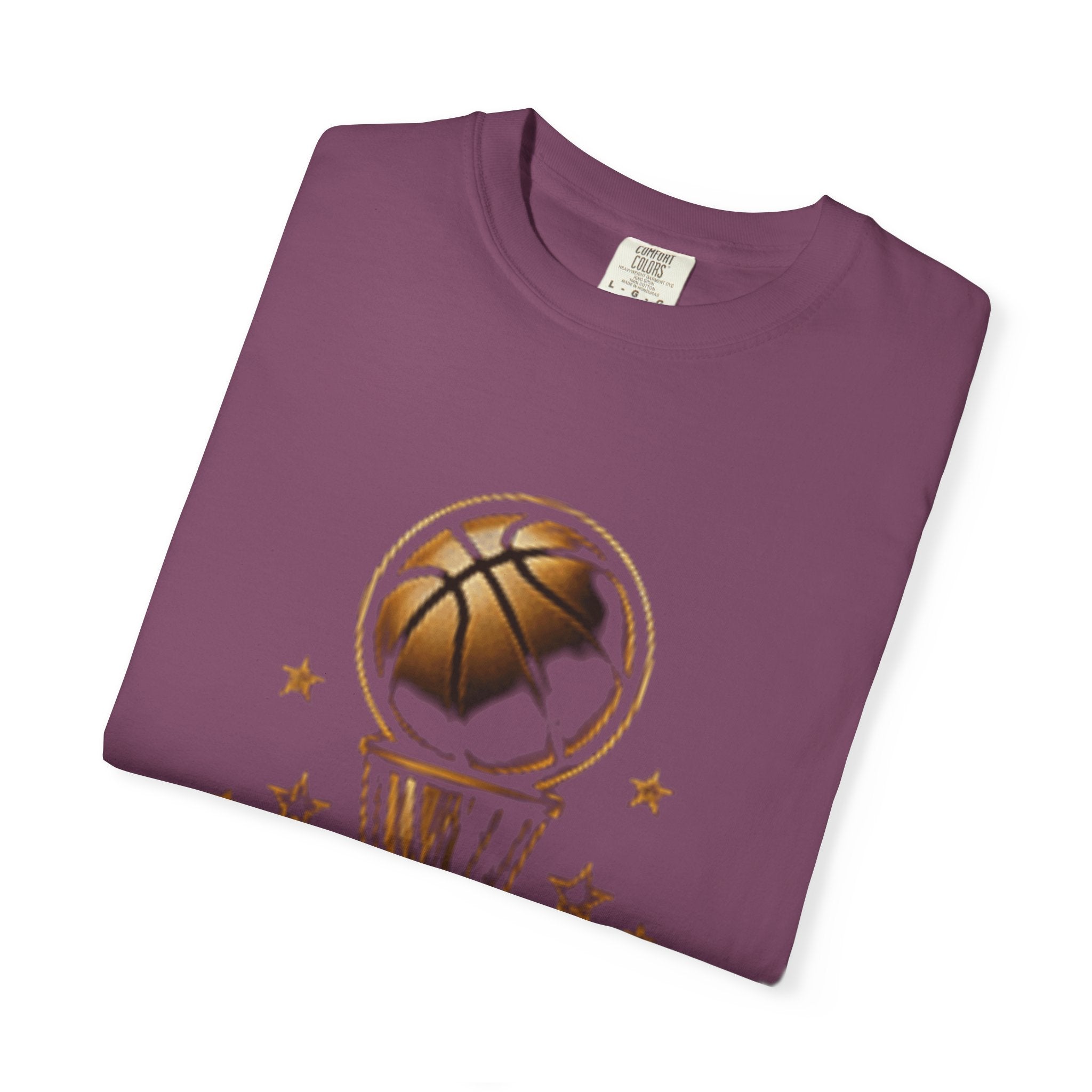Basketball Dynasty T-Shirt — Vintage Gold Hoop Graphic