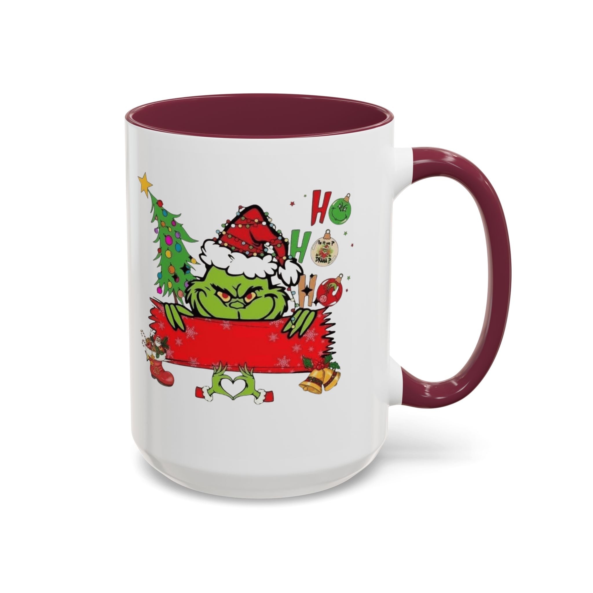 Christmas Grinch Mug (11oz & 15oz)  Funny Holiday Coffee Cup with Grinch Illustration Christmas Mugs Collection!