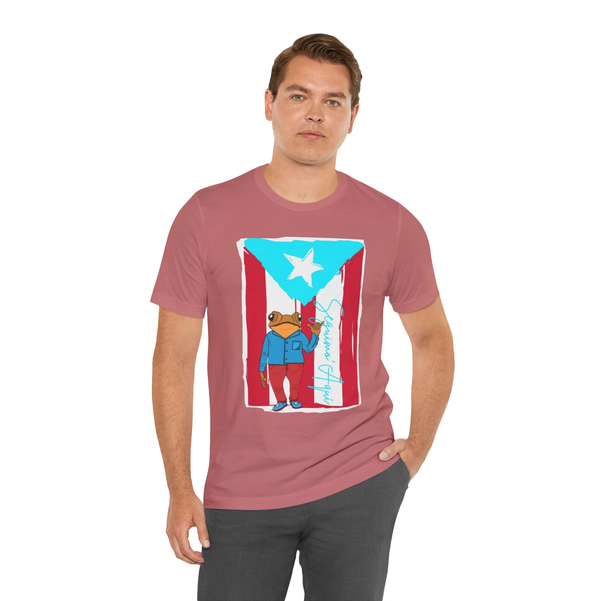 Puerto Rican Coqui Flag T‑Shirt  Boricua Pride Tee