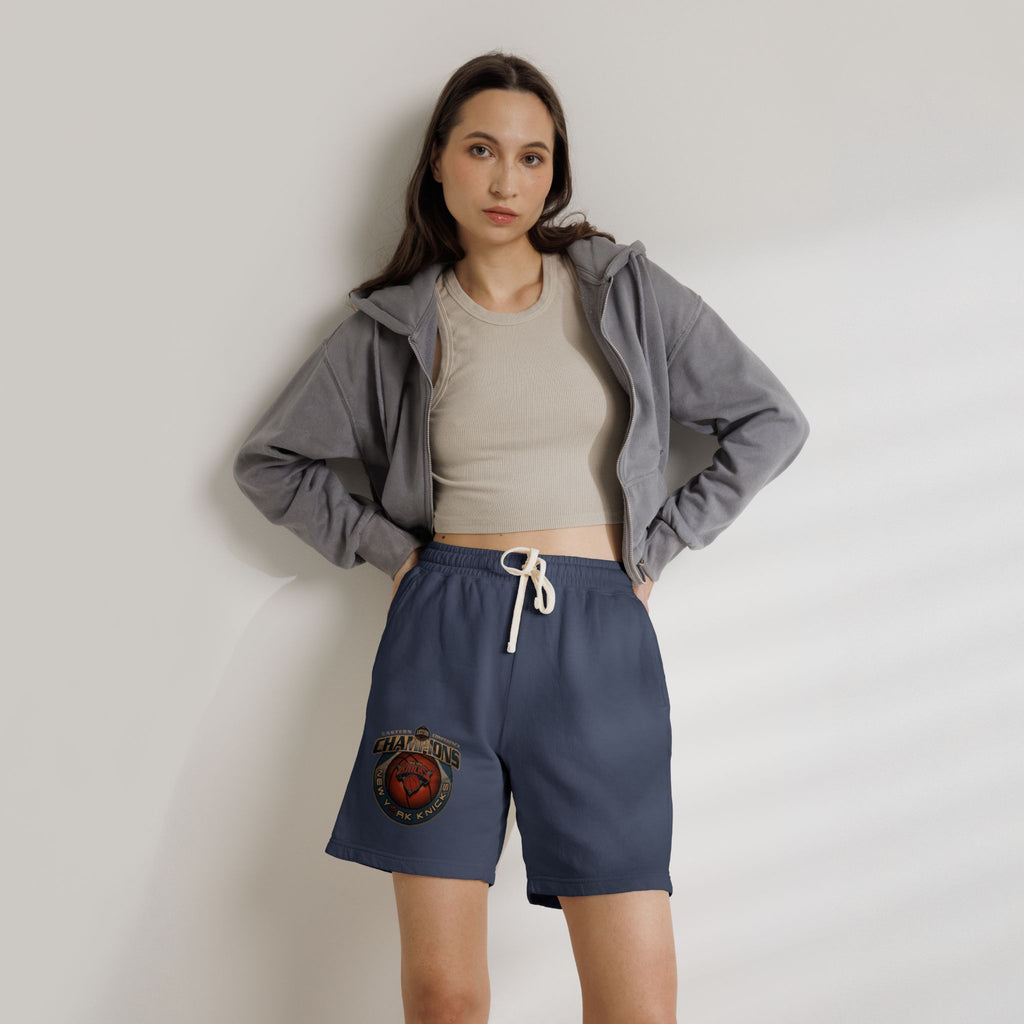 Champ-Heart Basketball Graphic Sweat Shorts — Athletic-Inspired Casual Shorts