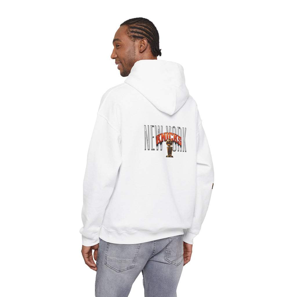 NY-K Retro Player Collage Hoodie — Basketball Fan Sweatshirt