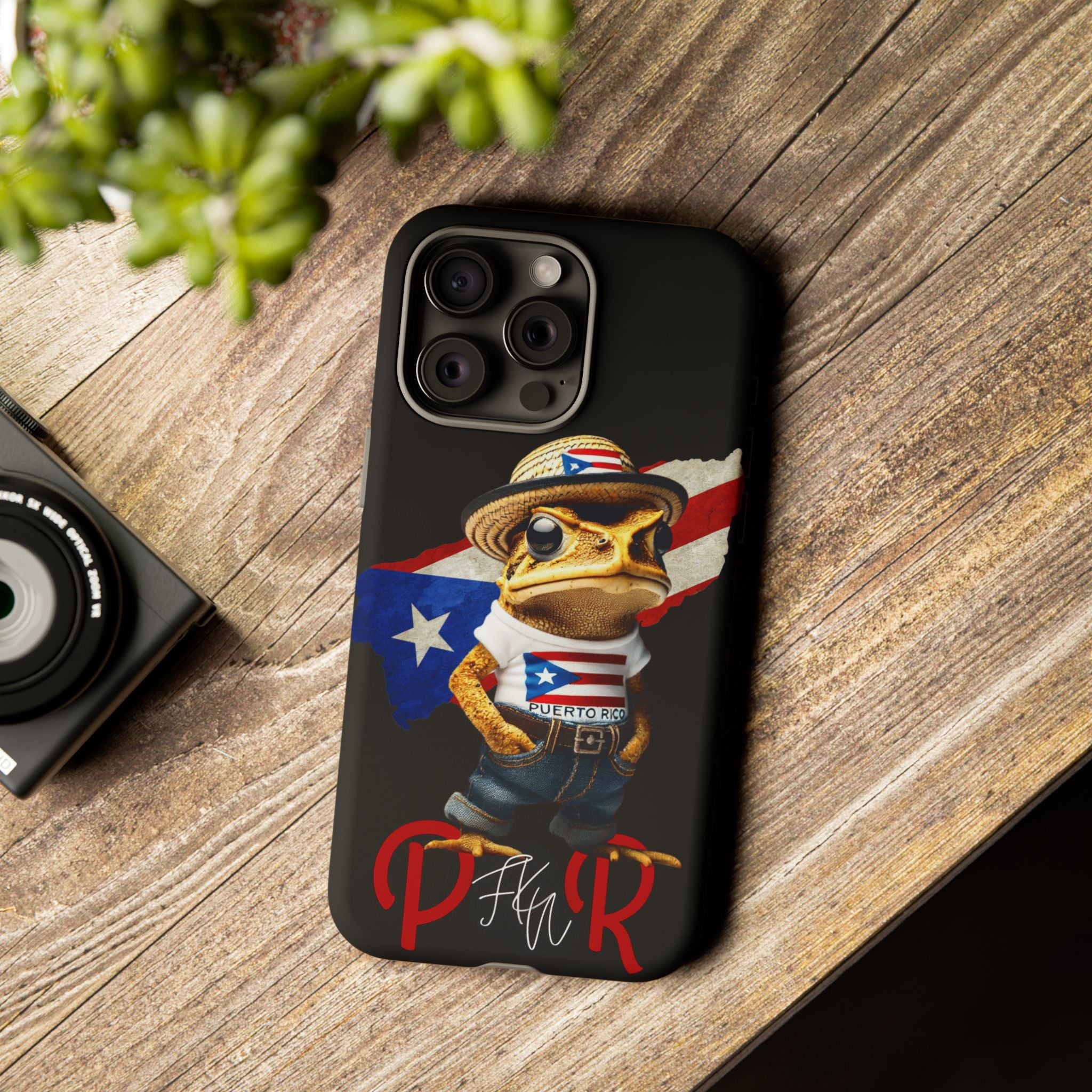 Puerto Rican Frog Tough Phone Case  Puerto Rico Flag Patriotic Protective Case