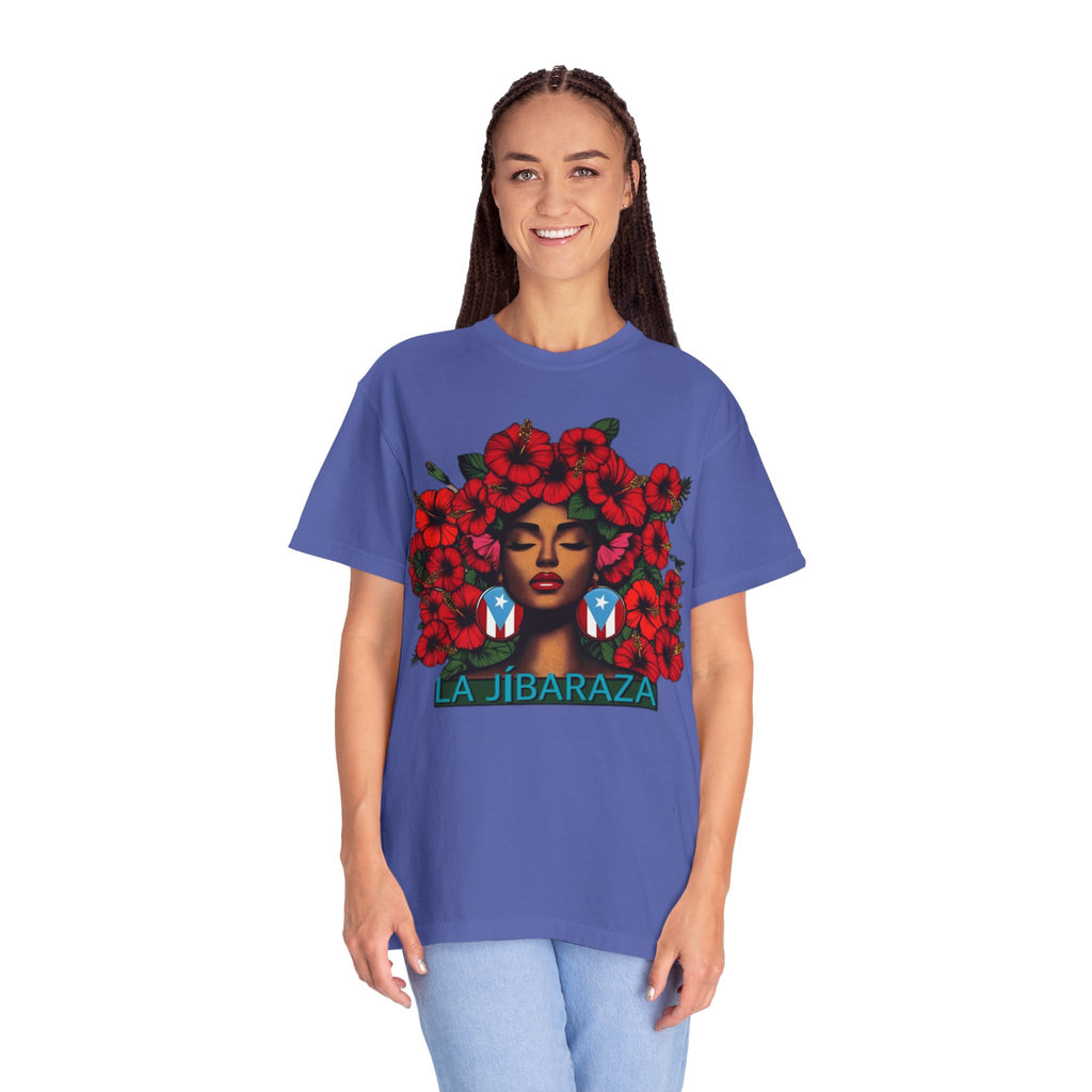 Puerto Rico Navidades T-Shirt — "La Jíbaraza" Floral Puerto Rican Pride Tee