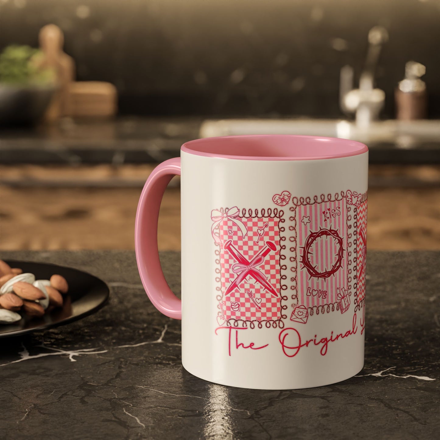 Love Letters XOXO Ceramic Mug — Colorful 11oz & 15oz Coffee Cup