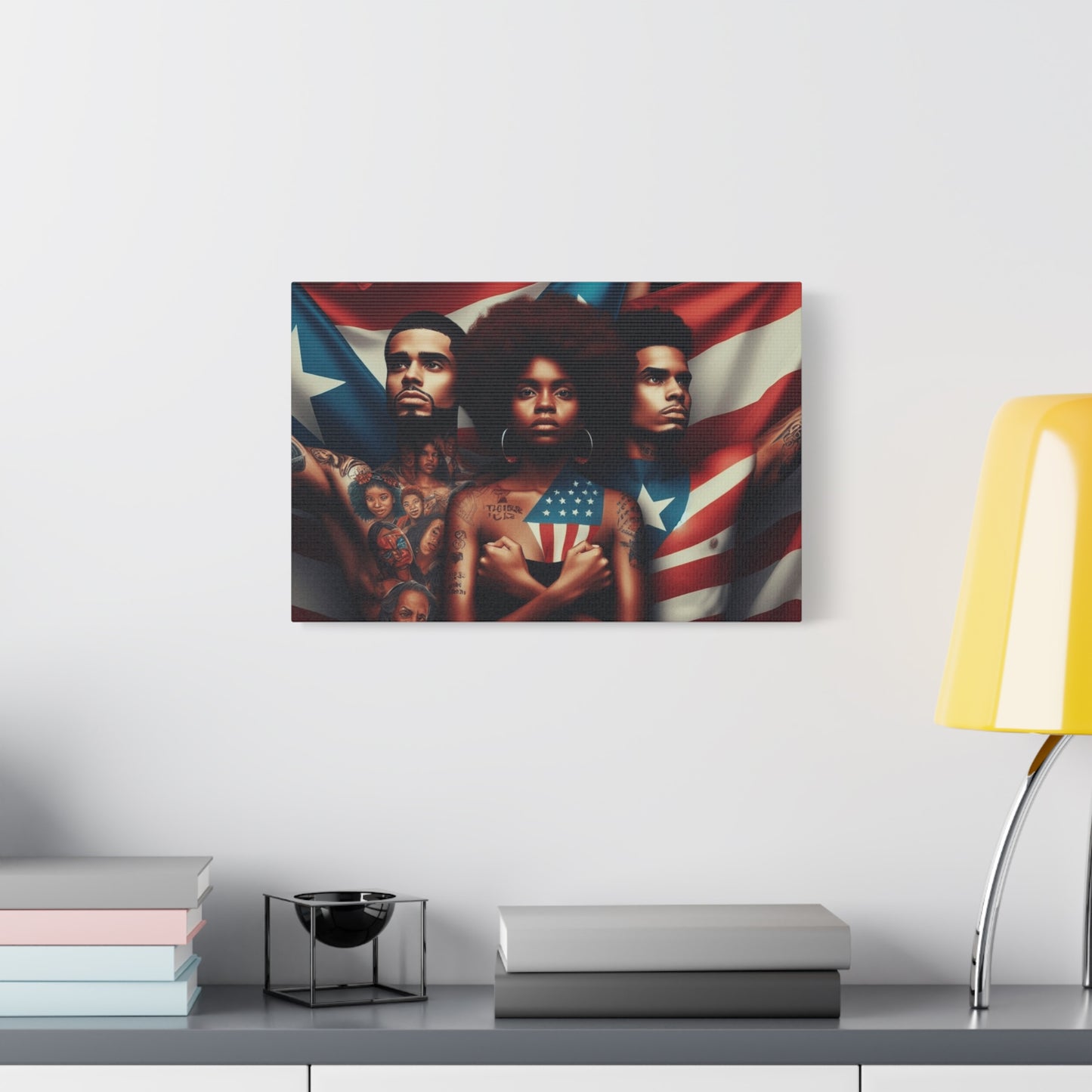 Rooted in Culture, Radiating Power Puerto Rican Wall Art, Unique Gift, Empowering Decor