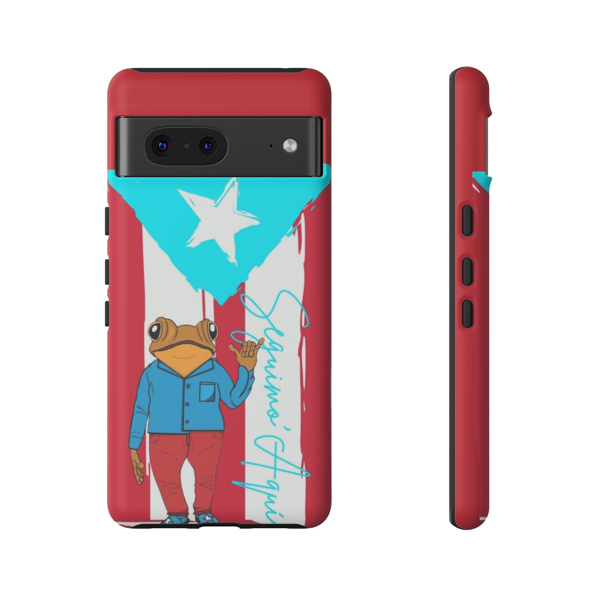 Puerto Rican Flag Frog Design ("Señorita Hops")Phone Case Isla del Encanto Phone Case – Puerto Rican Style