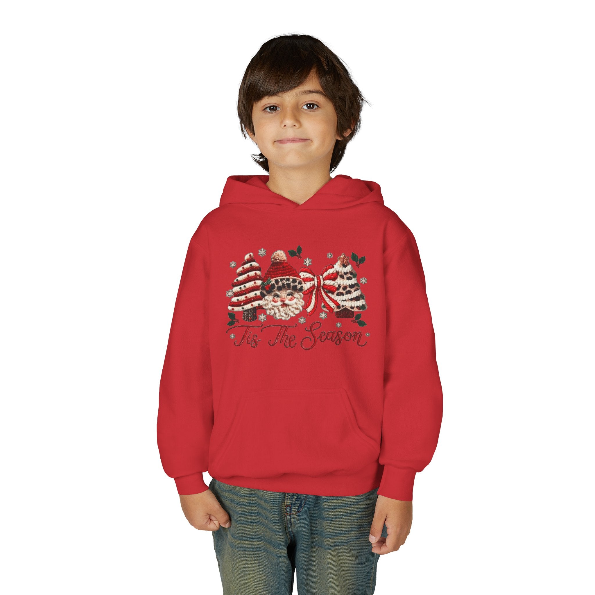 Youth Hoodie  Grinch Christmas Scene with 'Maybe Christmas' Quote