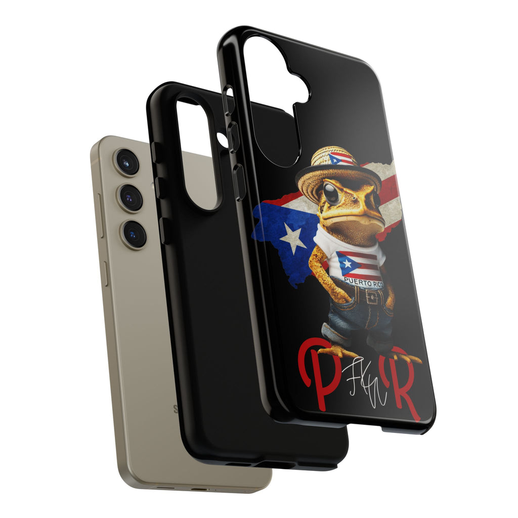 Puerto Rican Frog Tough Phone Case  Puerto Rico Flag Patriotic Protective Case