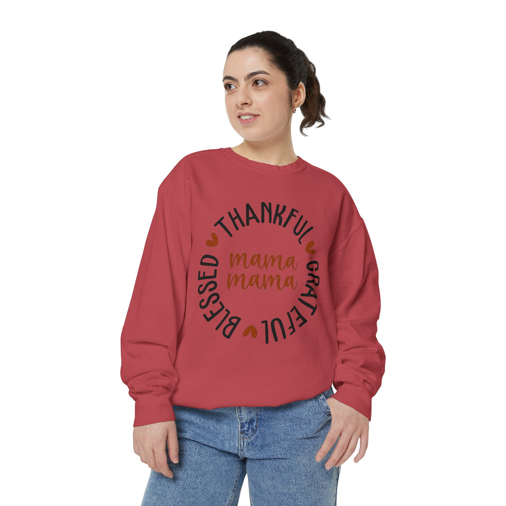MOM  Sweatshirt Thankful Grateful Blessed "Mama Mama" Sweatshirt