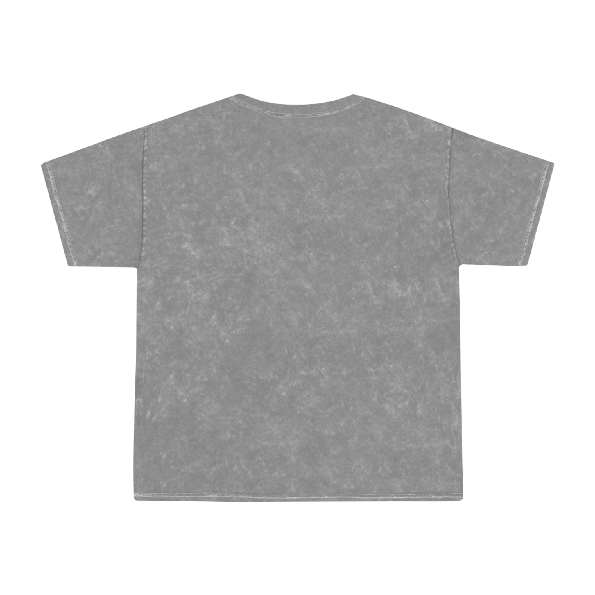 Mineral Wash Tee — Vintage Basketball Collage (Puerto Rico Flag)
