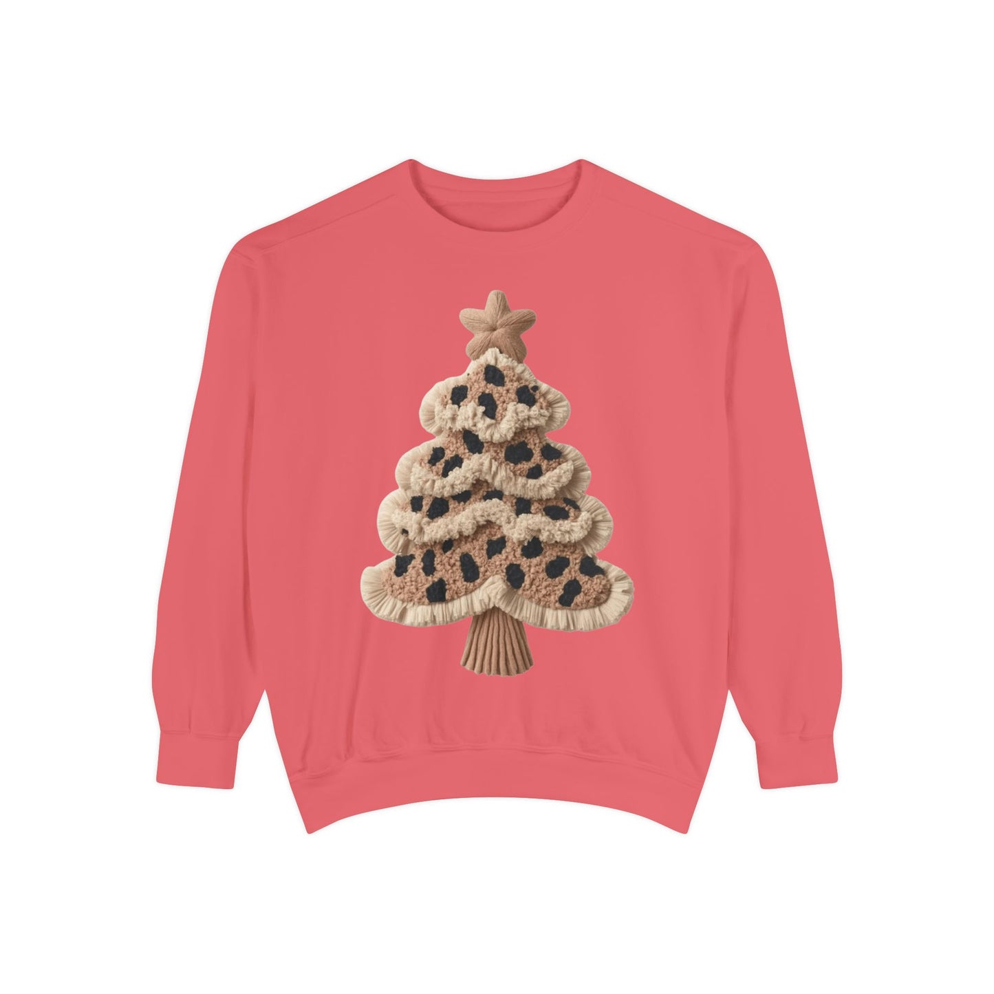 Leopard Knit Christmas Tree Sweatshirt unique festive designs and joyful