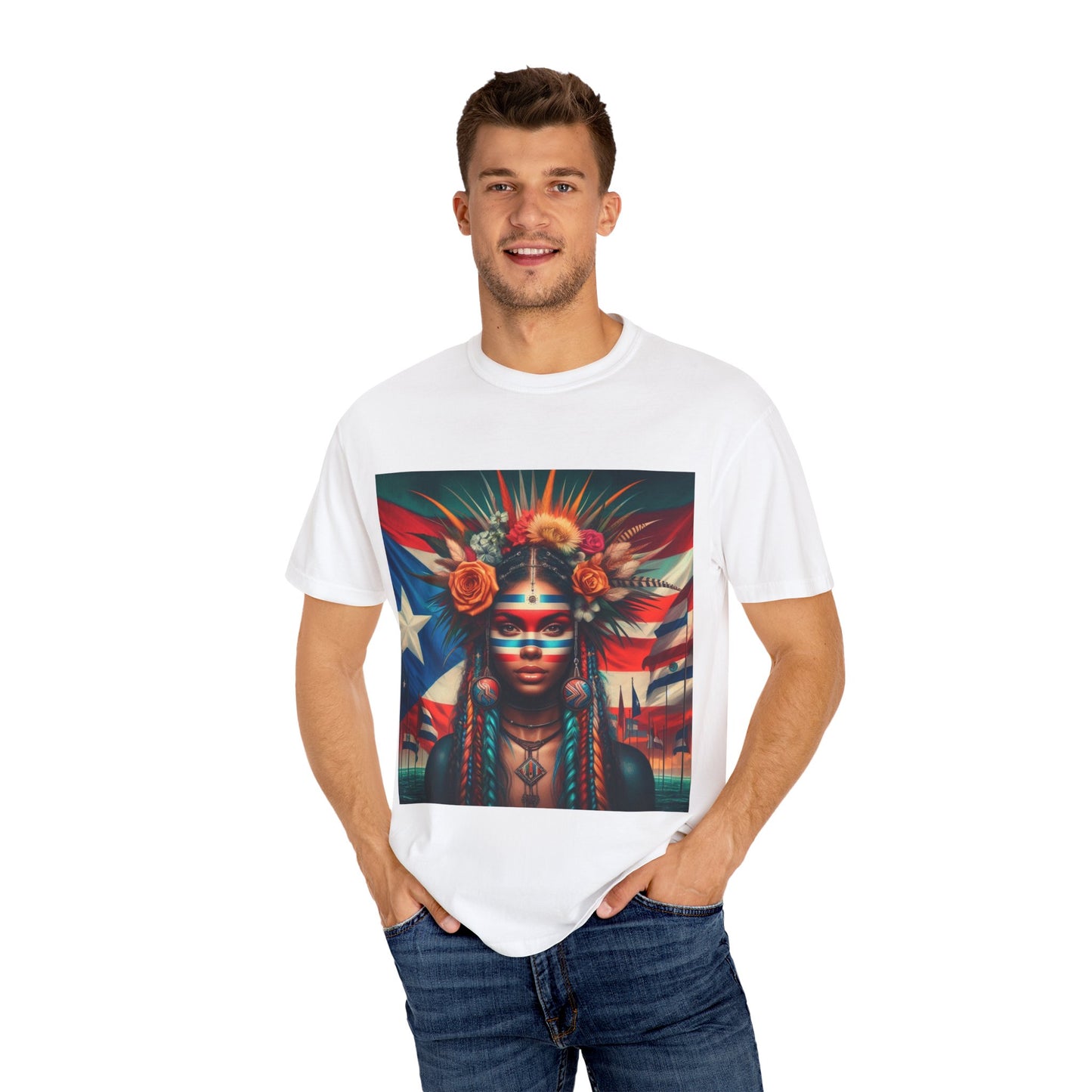 Puerto rico Unisex Garment-Dyed T-shirt