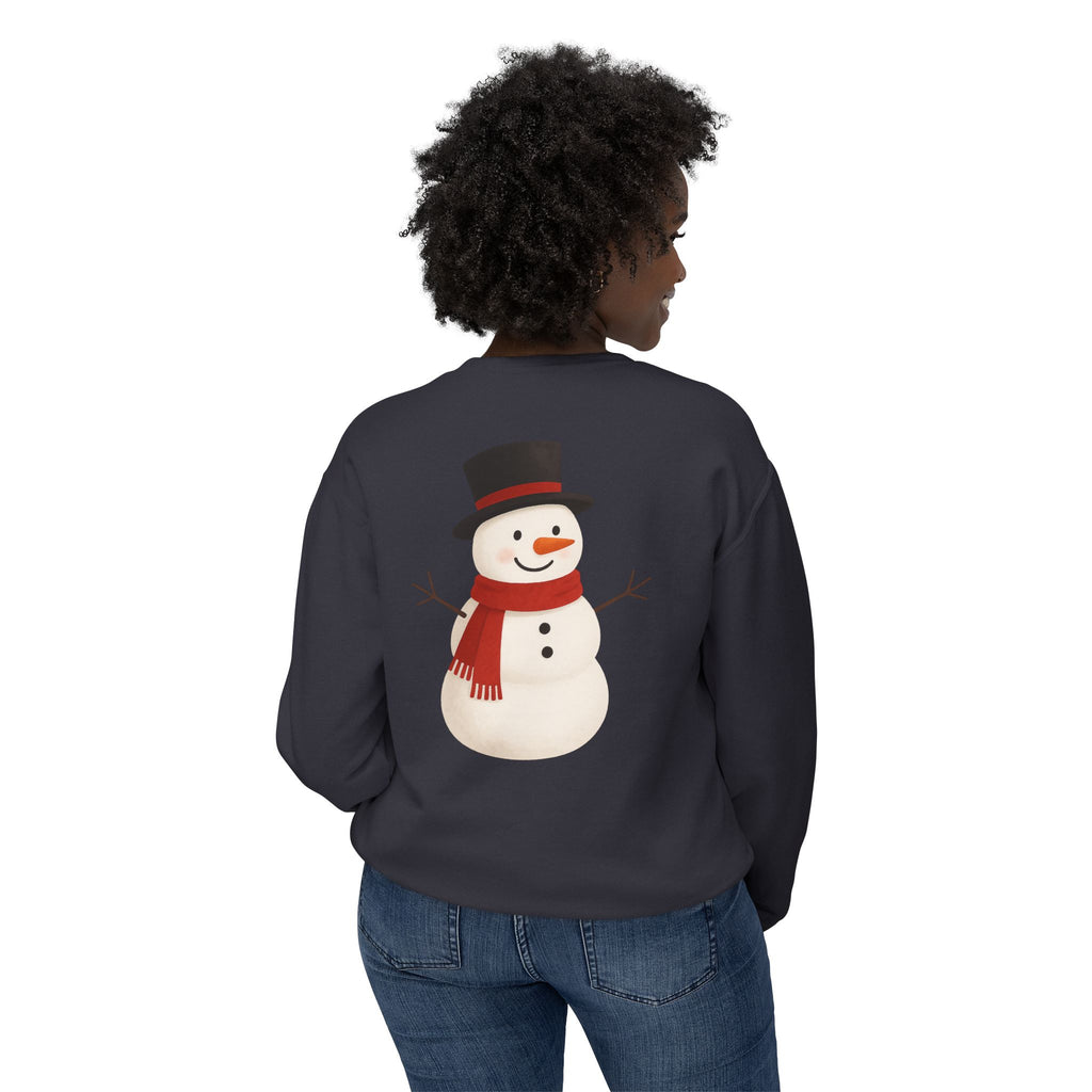 Snowman Crewneck Sweatshirt  Cute Holiday Snowman Pullover