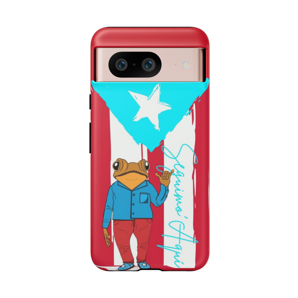 Puerto Rican Flag Frog Design ("Señorita Hops")Phone Case Isla del Encanto Phone Case – Puerto Rican Style