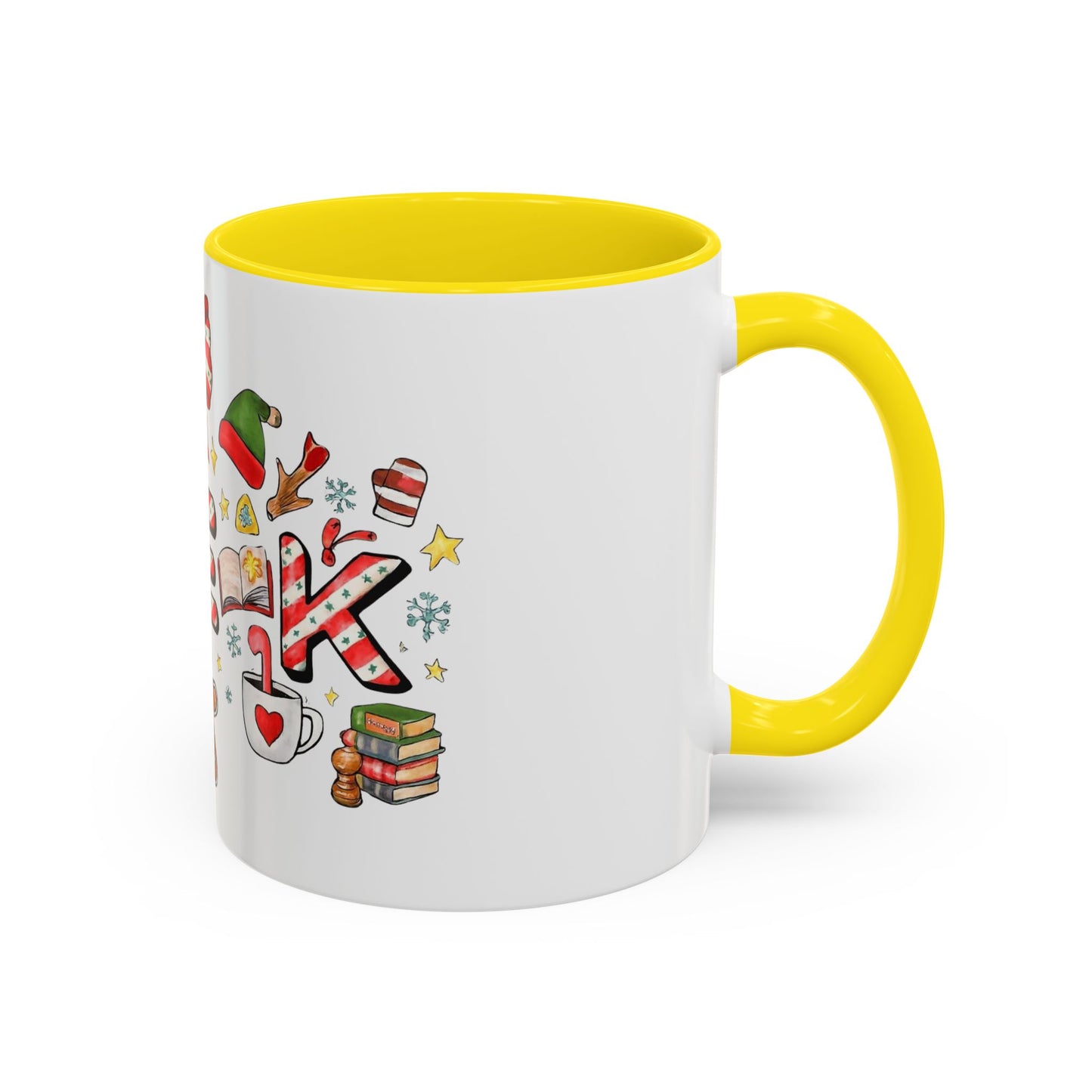 Holiday Teacher Coffee Mug 'PRE-K' Festive Gingerbread & Candy Cane Design (11/15oz) School Staff Christmas Mug Collection