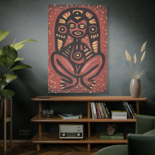 PUERTO RICO Culture Indians Inspired Print, Modern Tribal Artwork