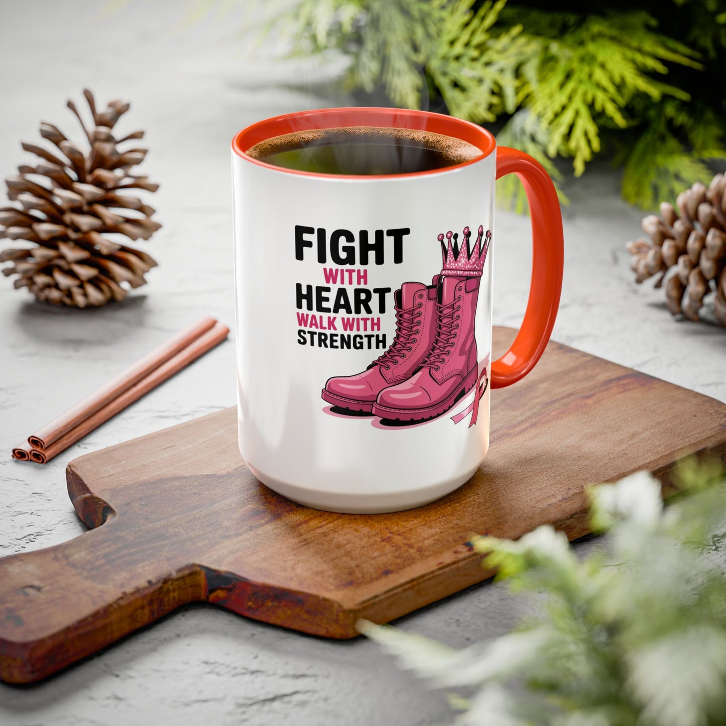 You Beat It! Cancer Survivor Mug | Motivational Gift for Her or Him | Warrior Mug