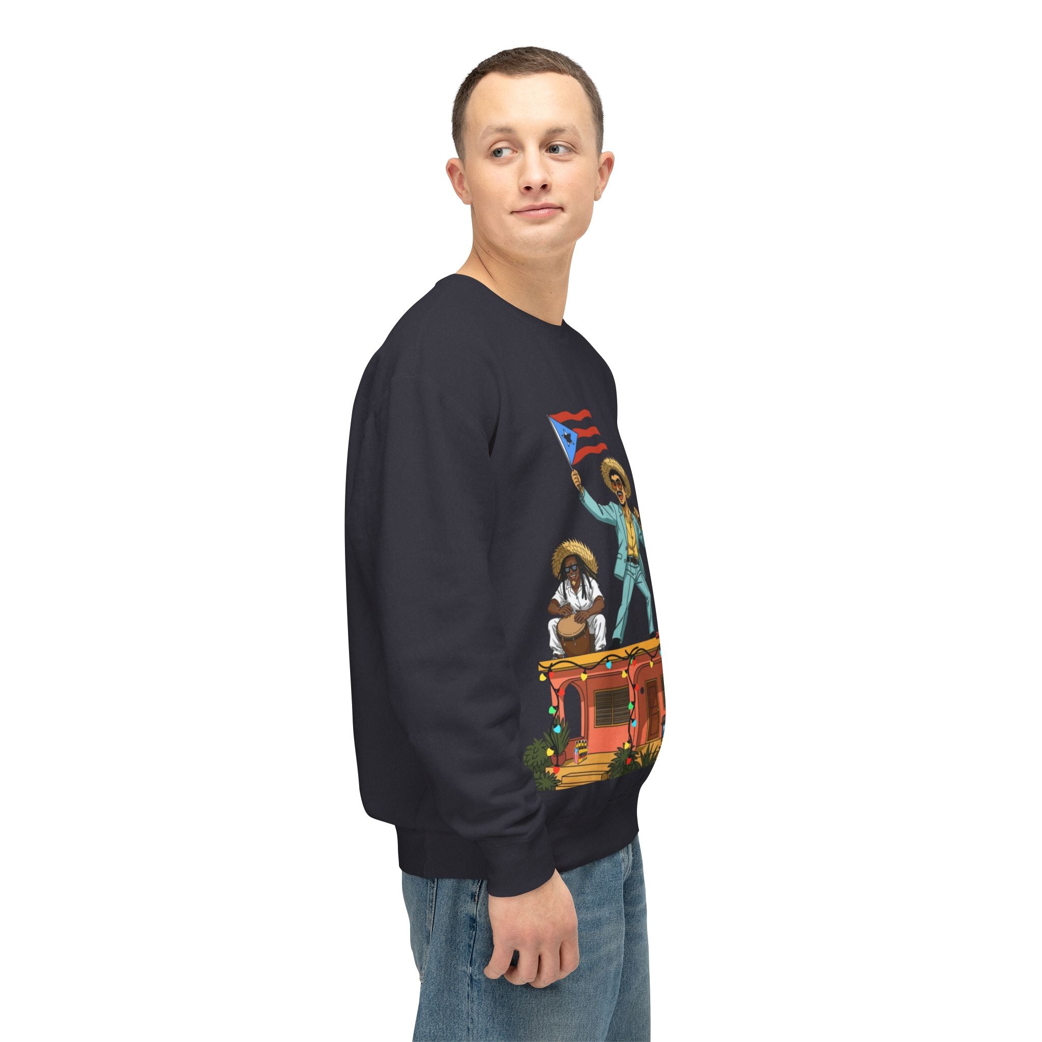 Puerto Rican Benito Parade Sweatshirt  Boricua De Pura Cepa Crewneck Puerto Rico Navidades