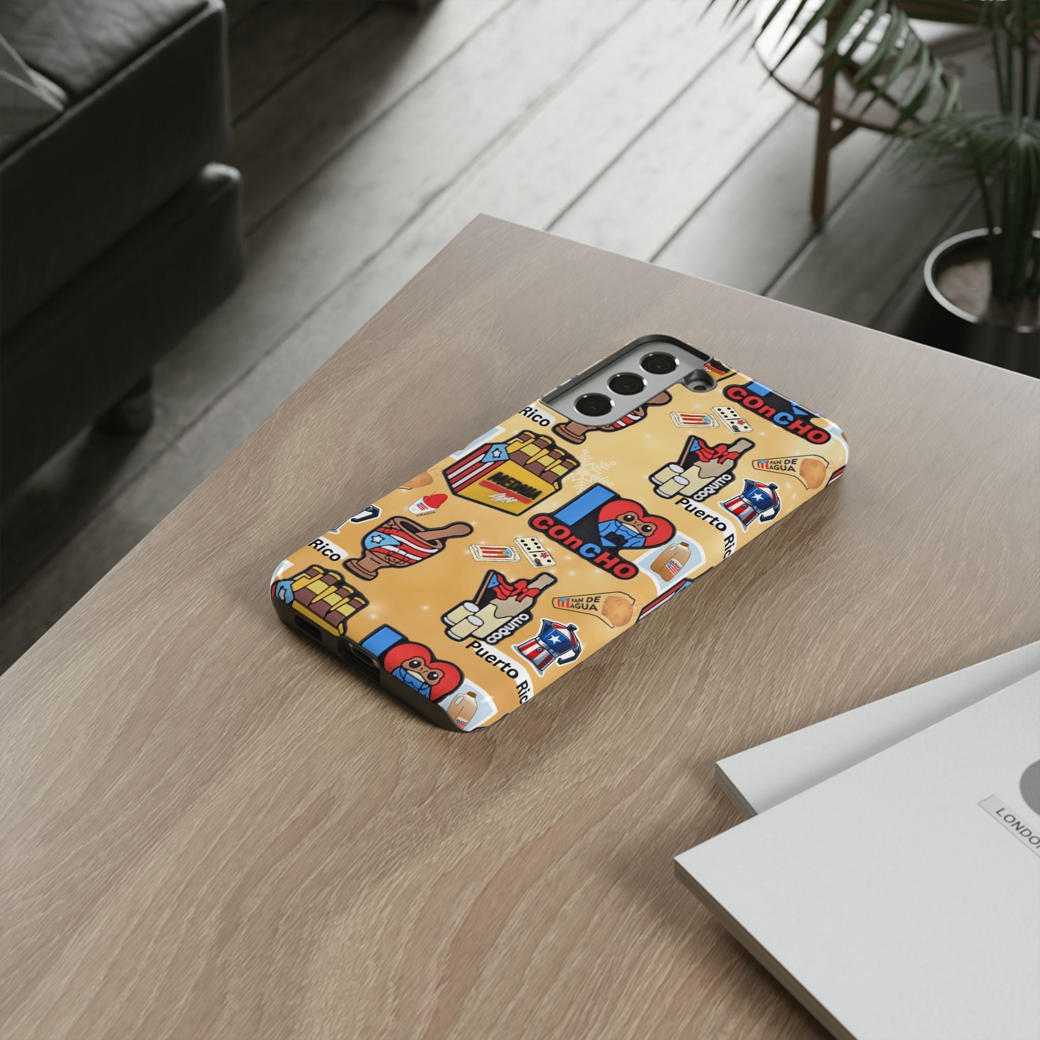 Puerto Rico Sticker Collage Tough Case  ‘I  Concho’ Pattern Phone Case