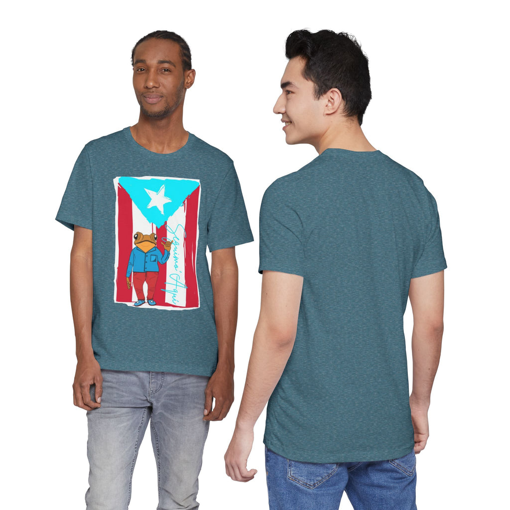 Puerto Rican Coqui Flag T‑Shirt  Boricua Pride Tee