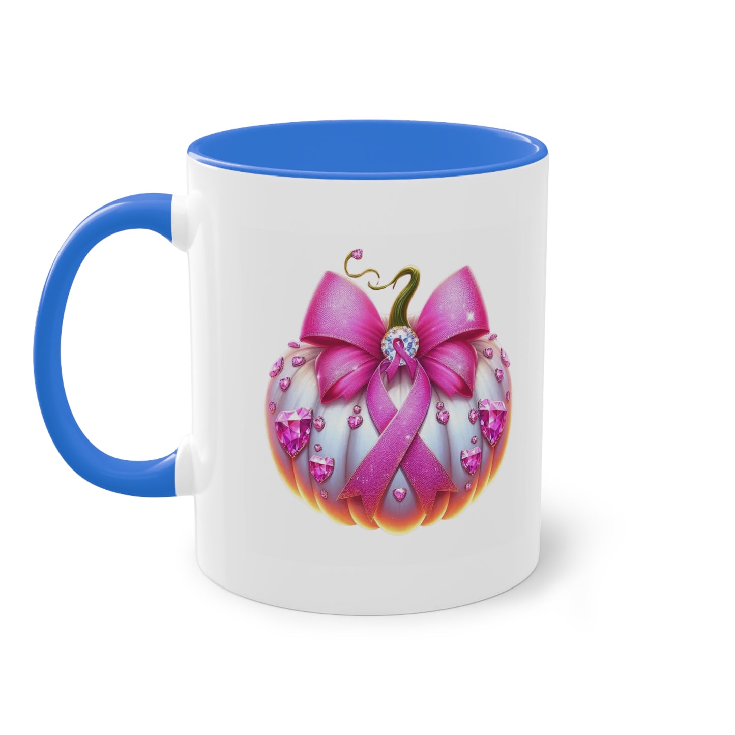 Vibrant Two-Tone Coffee Mug with Floral Design - Perfect Gift for Nature Lovers