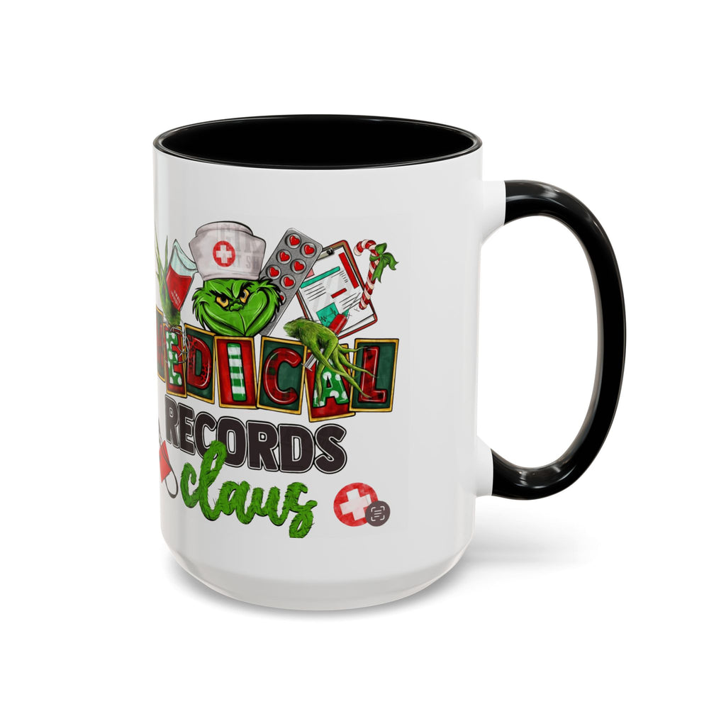 Medical Records Claus Coffee Mug — Funny Holiday Nurse & Medical Staff Gift (11/15oz) Medical Christmas Mug,
