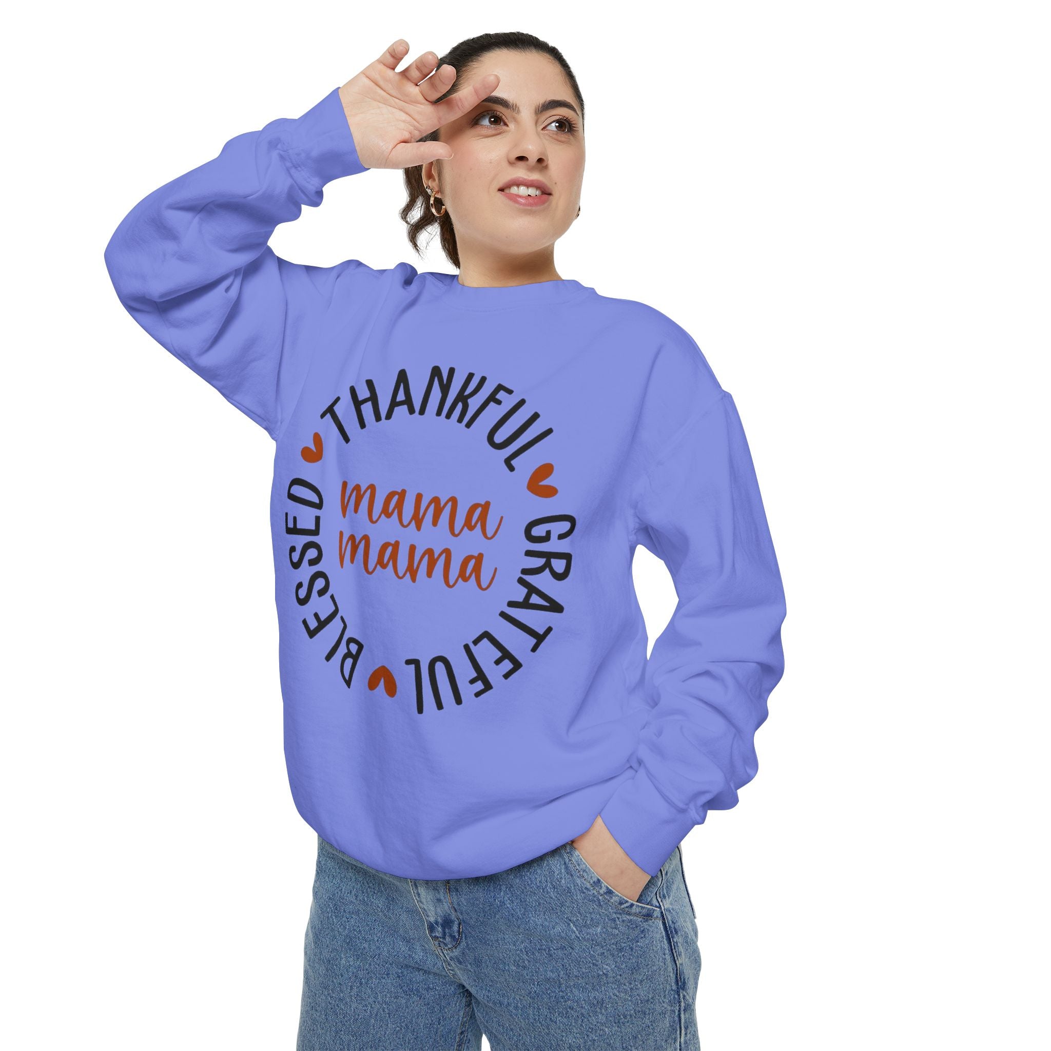 MOM  Sweatshirt Thankful Grateful Blessed "Mama Mama" Sweatshirt