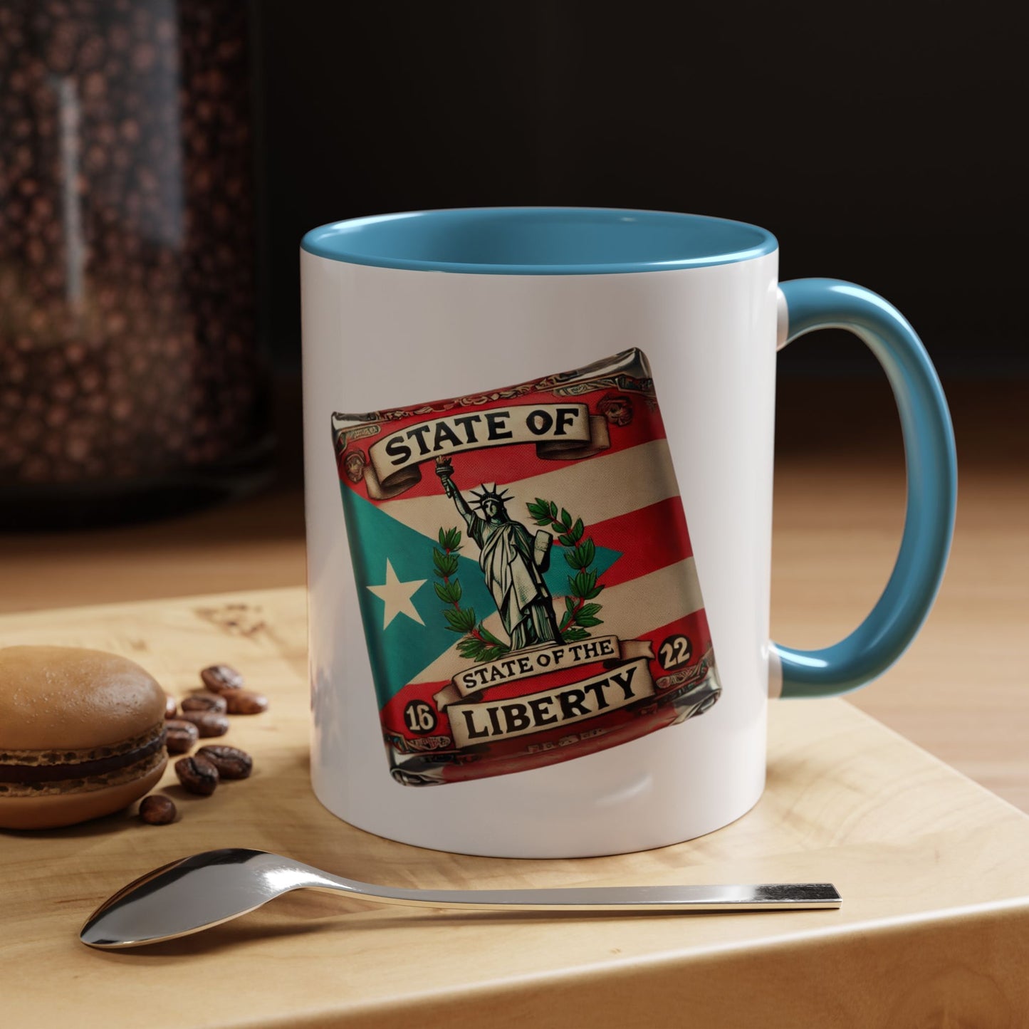 Puerto Rican Heritage Mugs with Unique Designs Accent Coffee Mug (11, 15oz)