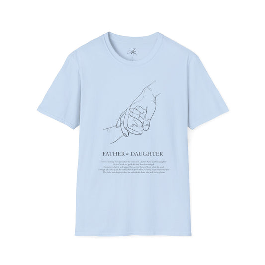 Father & Daughter Connection Unisex Soft style T Shirt Family Gift Parent Child Love Fathers Day Gift Emotional Bond Tee