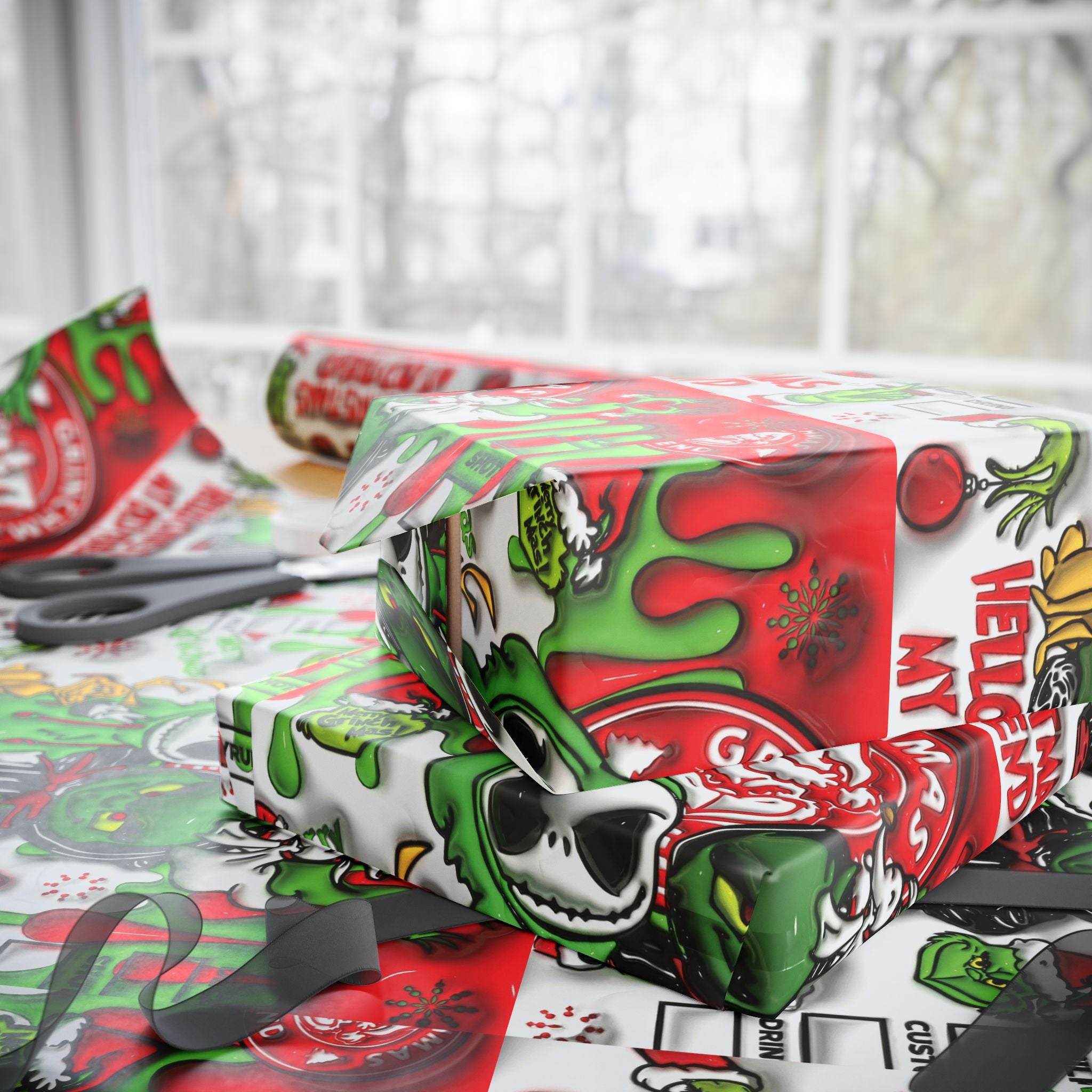 Festive Wrapping Paper – Whimsical Holiday Gift Wrap | Christmas Paper Roll | Fun & Unique Gift Packaging