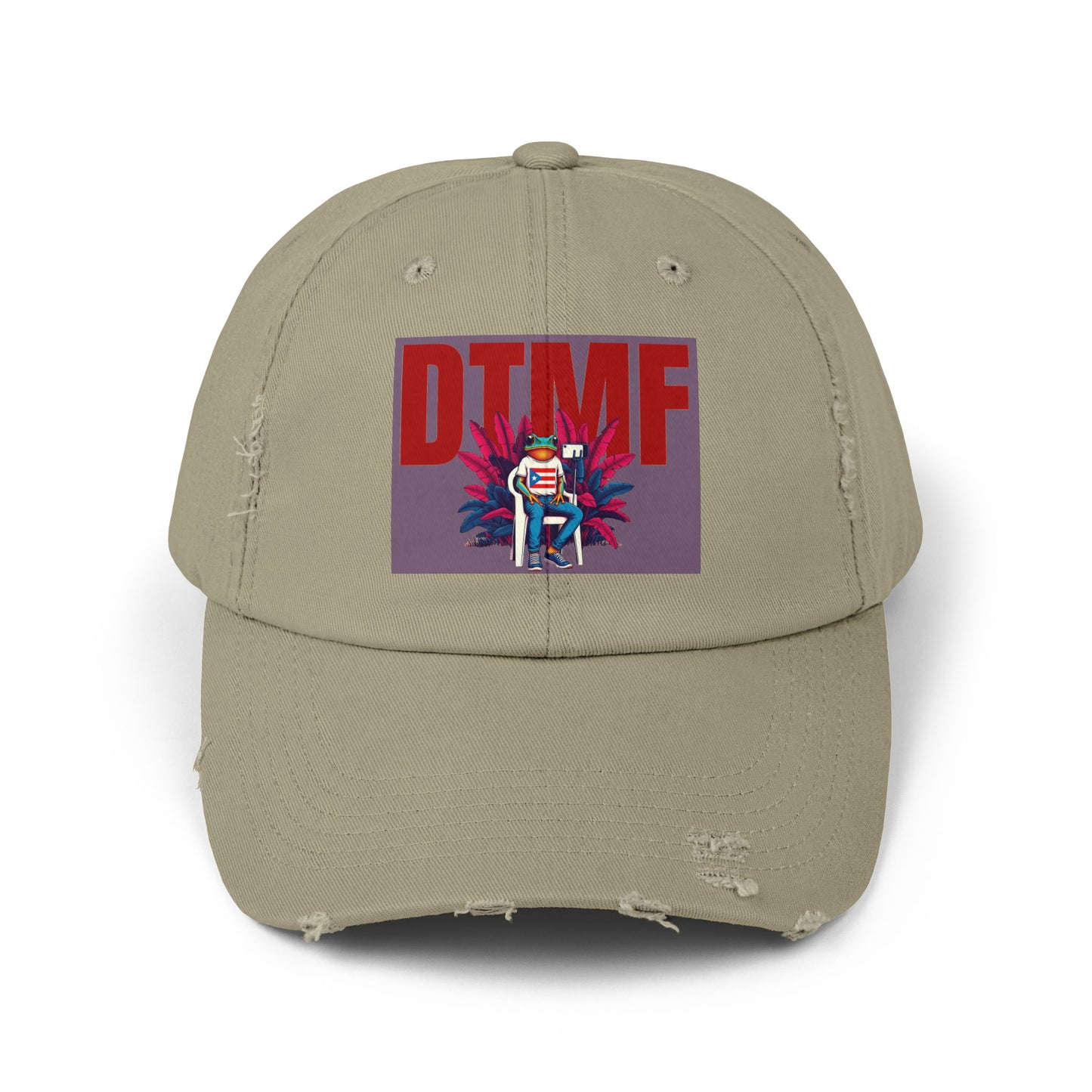 "Front view of distressed Puerto Rican flag cap with washed finish"

"Side view showing adjustable D-ring strap on Boricua pride hat"

"Model wearing Puerto Rican cultural hat at beach festival"

"Close-up of soft cotton twill texture on vintage Puerto Rico cap"

"Back view of embroidered Boricua hat with antique metal buckle"