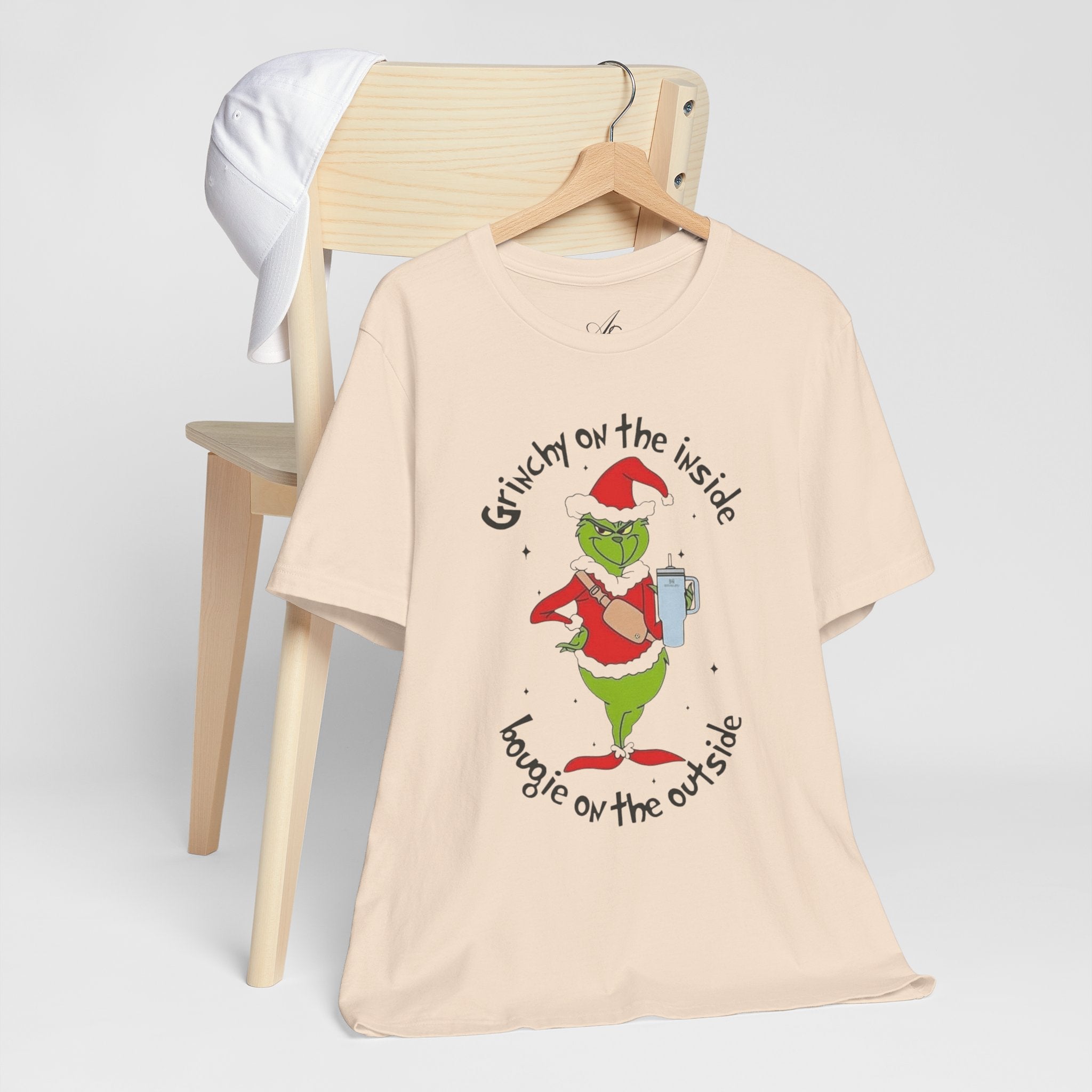 Grinch-Inspired Holiday Tee: 'Grinchy on the Inside, Boogie on the Outside'
