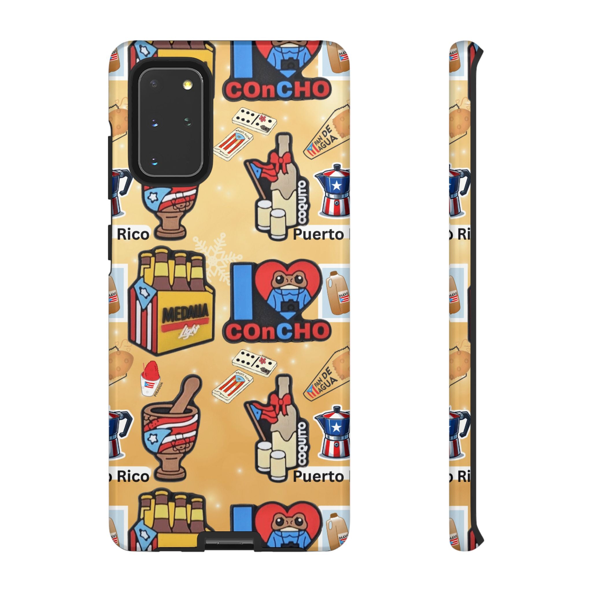 Puerto Rico Sticker Collage Tough Case  ‘I  Concho’ Pattern Phone Case