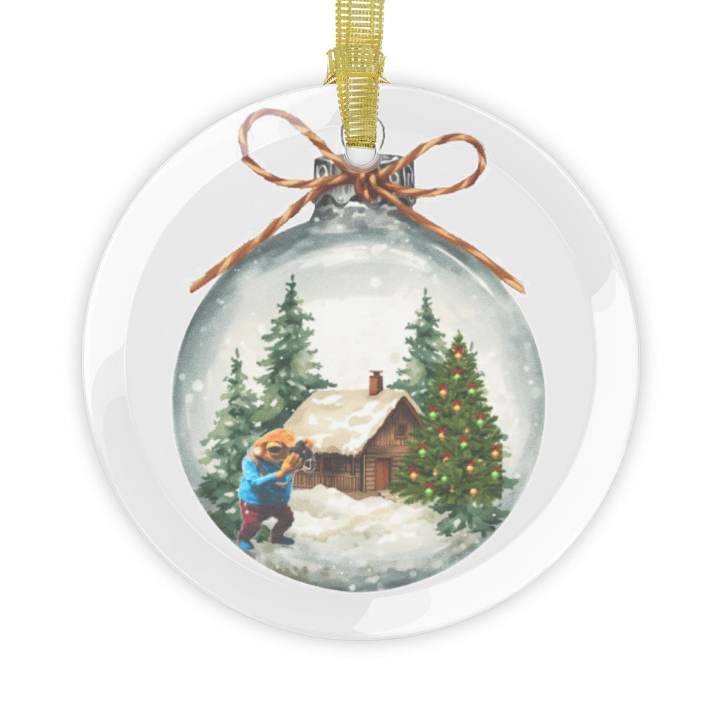 Coquí & Palm Tree Ornament | Puerto Rico Christmas Ornament | Boricua Holiday Gift Glass Ornaments