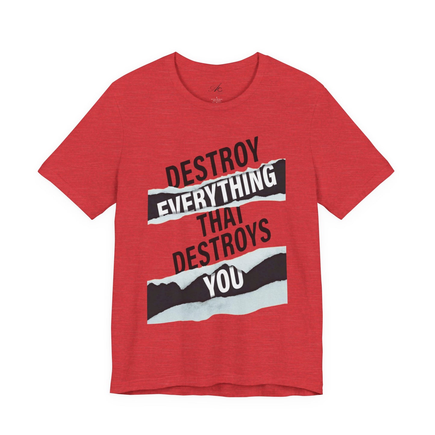 Destroy Everything That Destroys You T-Shirt  Bold Typographic Graphic Tee