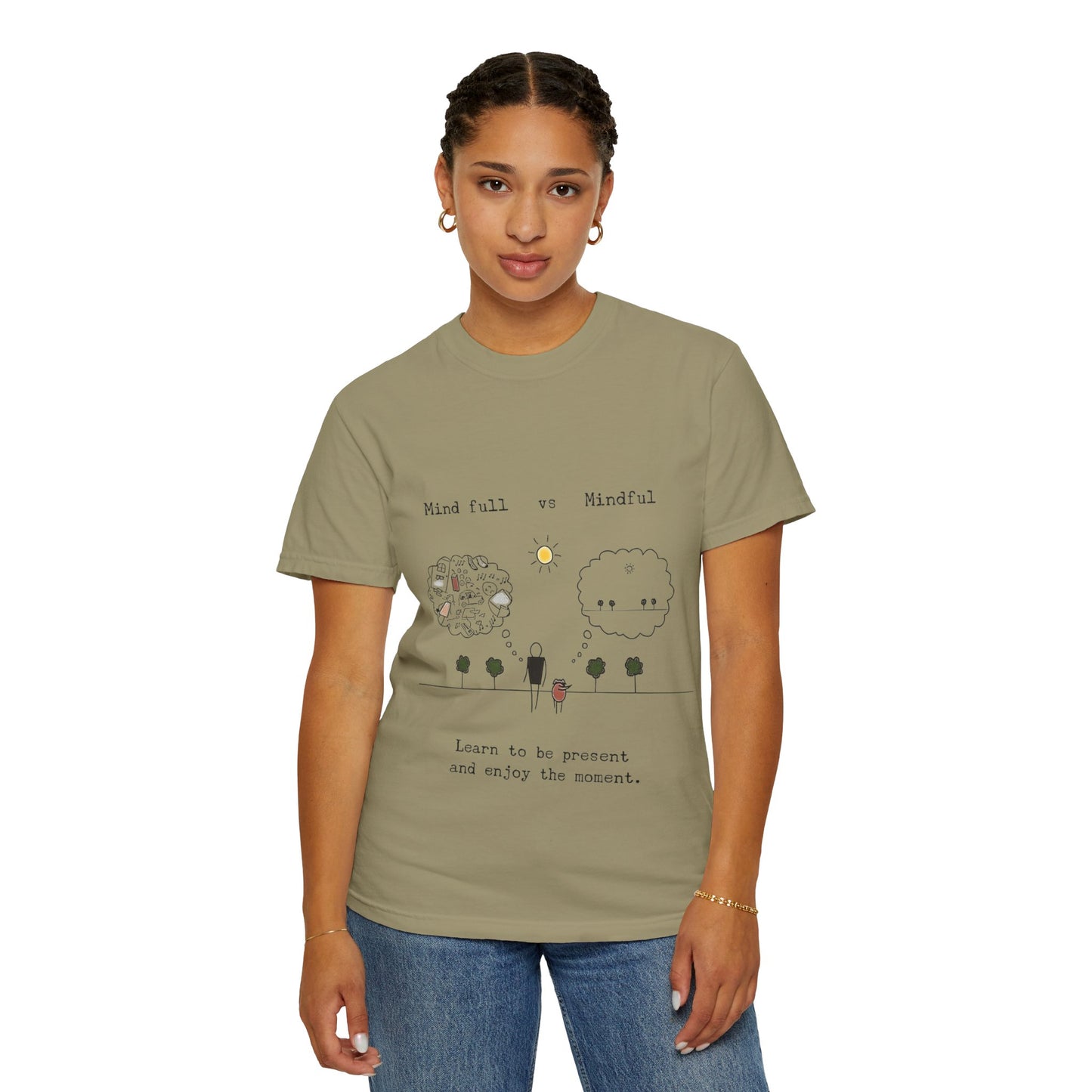Let your outfit reflect your inner peace. Mindful Living T-Shirt Unisex Tee for Mindfulness, Self-Care, Gift for Yogis, Relaxed Vibe,