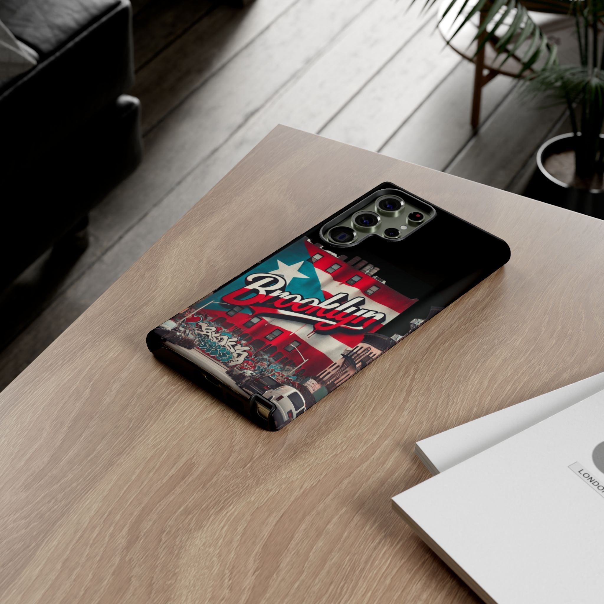 Brooklyn Street Art Phone Case  Urban Graffiti Protective Cover