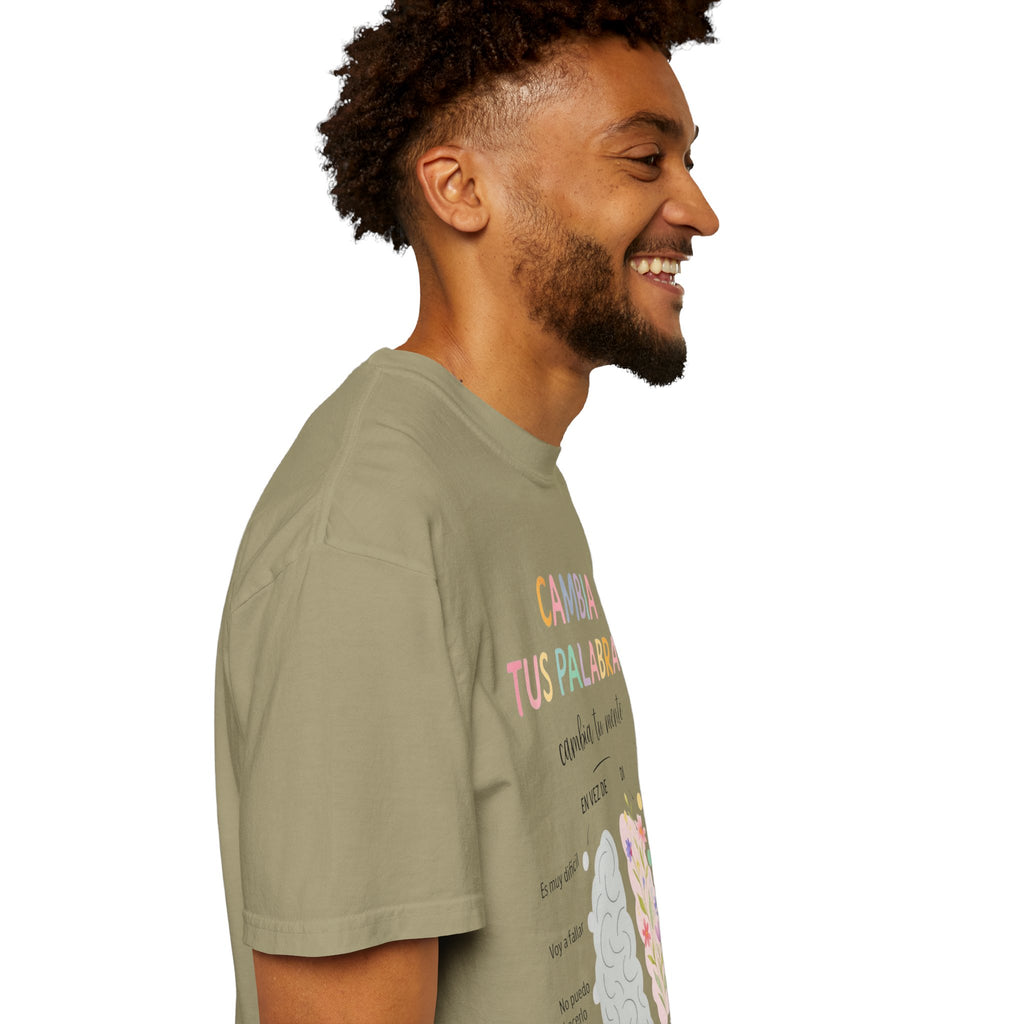 Cambia Tus Palabras Floral Positivity T-Shirt