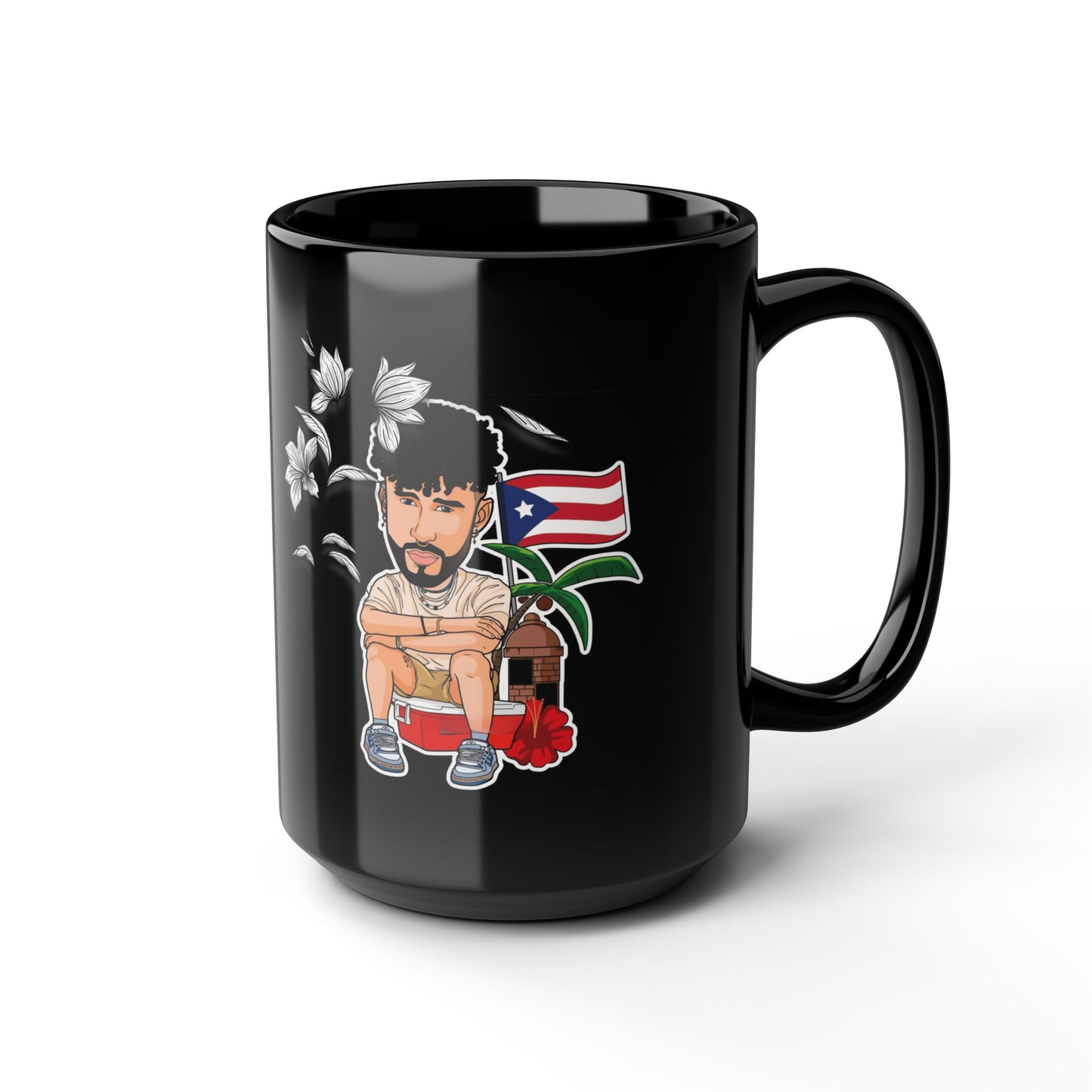 Patriotic Puerto Rican Mug,Gift for Dad, Unique Father's Day Present, Tea Lover's Drinkware