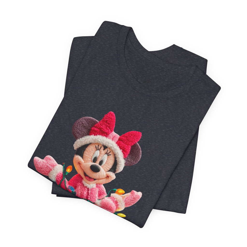 Minnie Mouse Holiday Lights T-Shirt Festive Holiday Designs
