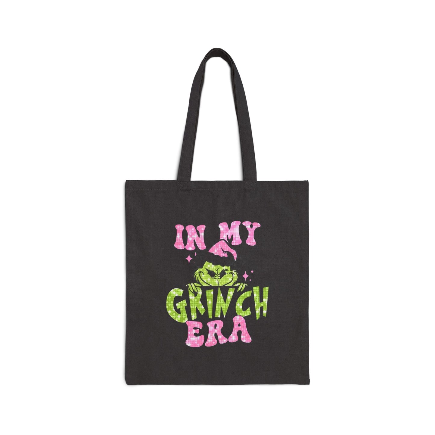 Grinch Era Cotton Canvas Tote Bag | Fun Holiday Shopping Bag