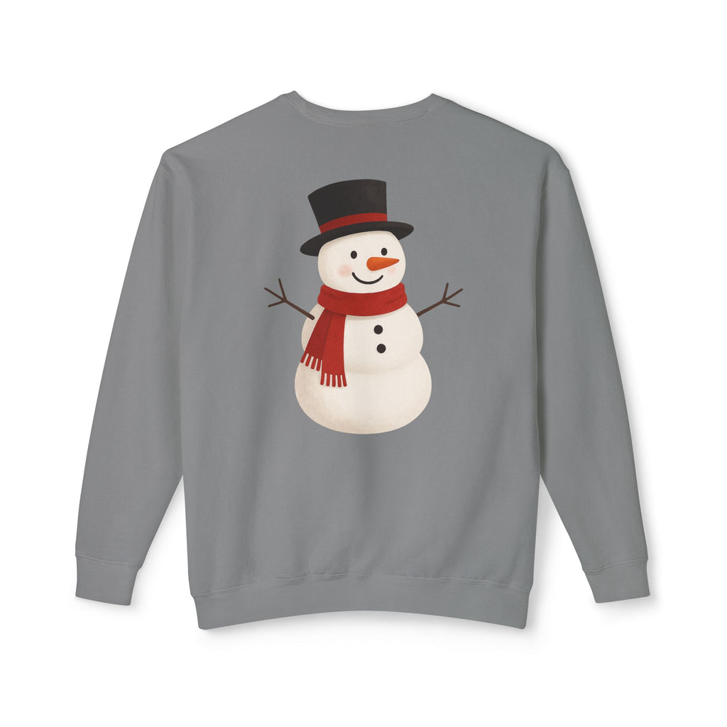 Snowman Crewneck Sweatshirt  Cute Holiday Snowman Pullover