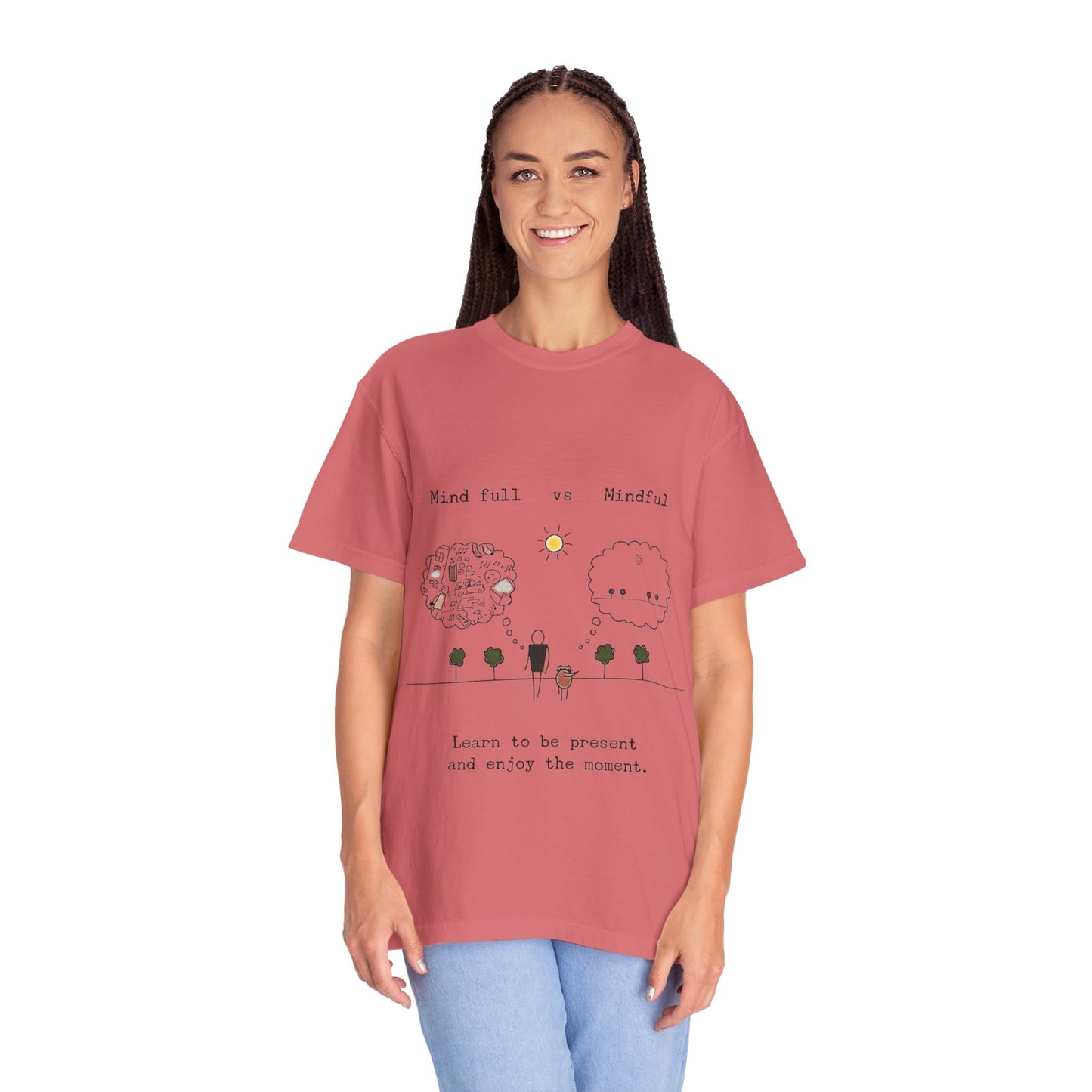 Let your outfit reflect your inner peace. Mindful Living T-Shirt Unisex Tee for Mindfulness, Self-Care, Gift for Yogis, Relaxed Vibe,