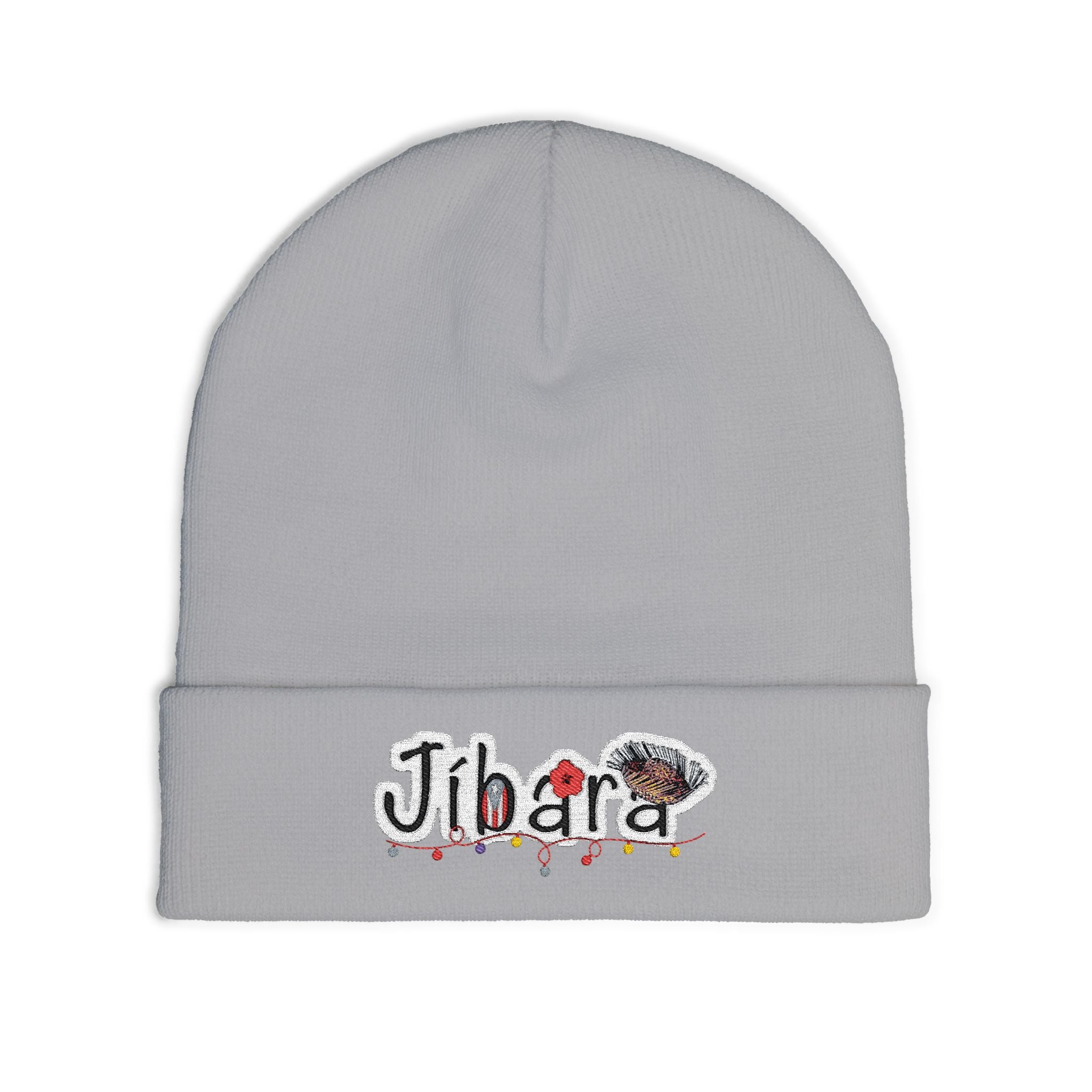Embroidered 'Jibara' Knit Beanie Cozy Puerto Rican Pride Hat Boricua Winter Beanie – Puerto Rico Pride Knit Hat