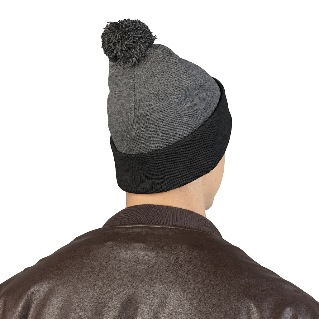 Toy Story Embroidered Pom-Pom Knit Cap Humor Cuffed Beanie – Warm, Soft & Sassy Winter Hat